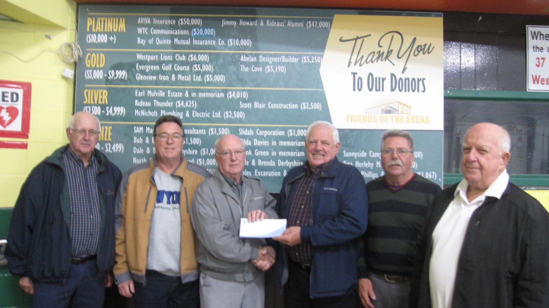 FOTA Receives Generous Donation from Bay of Quinte Mutual Insurance Co.